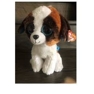 Beanie boo dog plush toy NWT med sized Duke